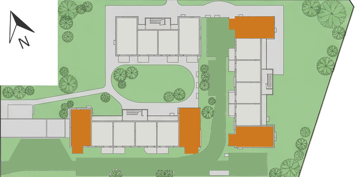 Frontansicht Wohnung 1